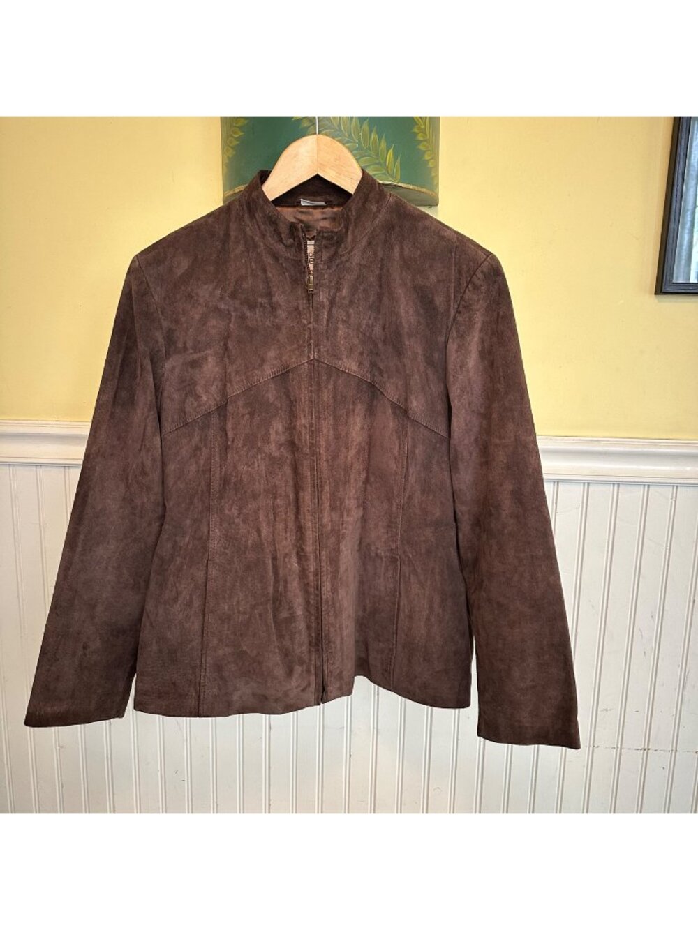 Modern Essentials Petite Brown Genuine Leather Jacket PM